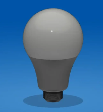 lampadina 3d modelli scarica creality nube 3d print model - Mito3D