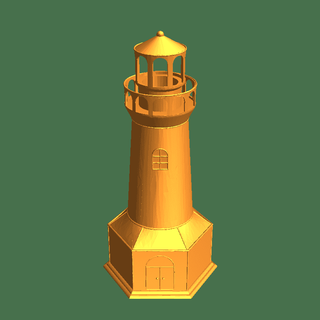 lighthouse tea light Others 3d print model - Mito3D
