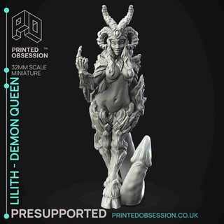 lilith - mother demons presupported 32mm scale Women 3d print model - Mito3D