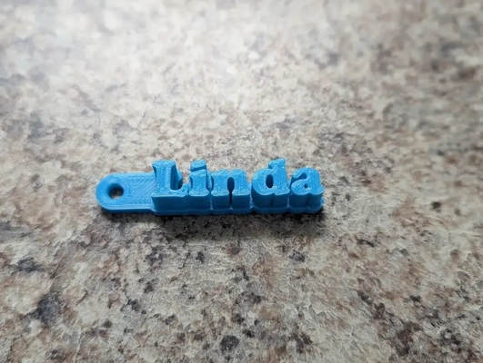 linda anahtarlık 3d modeller indir creality bulut 3d print model - Mito3D