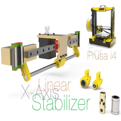 linéaire axis stabilisateur prusa i4 3d modèles télécharger créalité nuage 3d print model - Mito3D