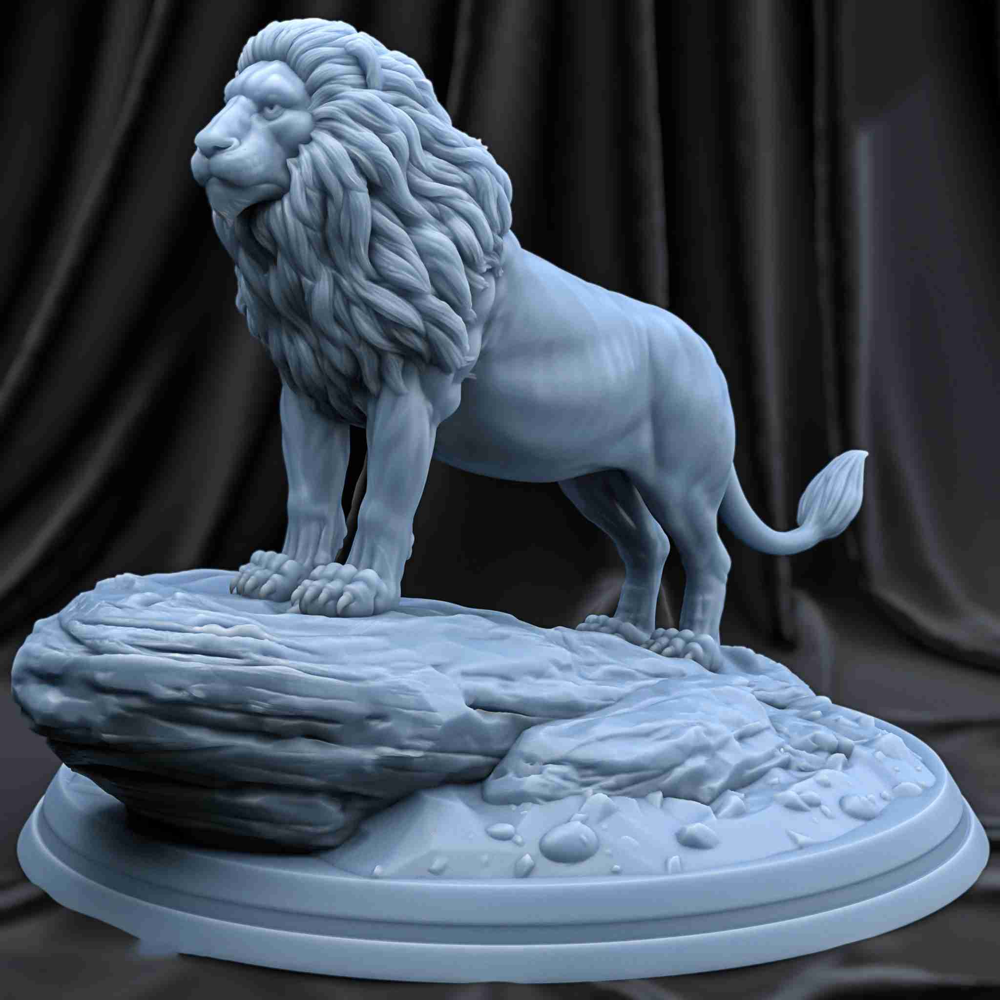 Leone mammifero 3D print model - Mito3D