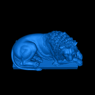 Lion animaux 3d print model - Mito3D
