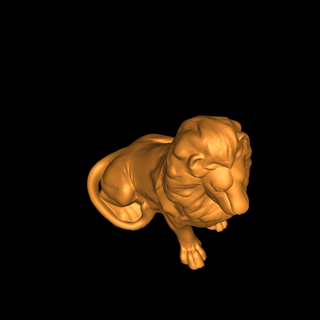 Lion 3d modèles Télécharger créalité nuage animaux 3d print model - Mito3D