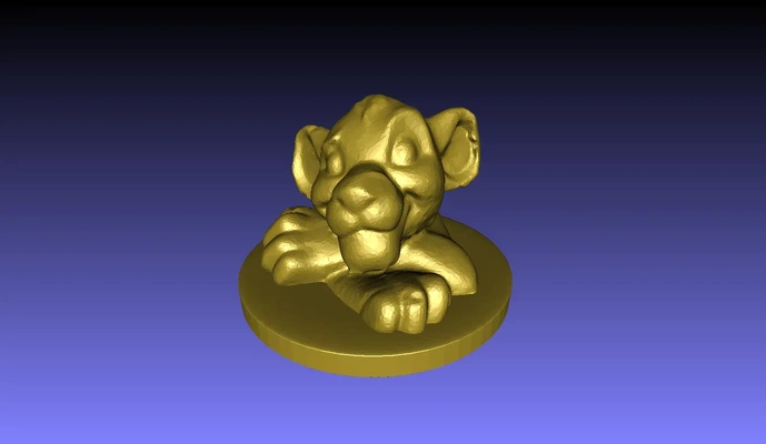 aslan kral simba 3d modeller indir creality bulut 3d print model - Mito3D