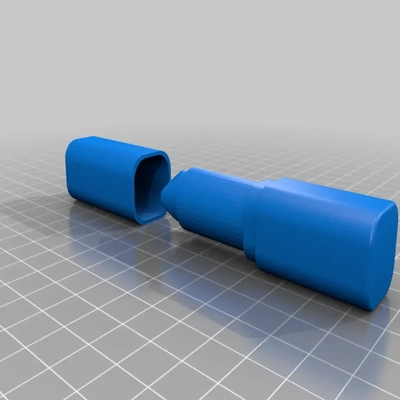 lápiz labial cubierta carcasa funda 3d modelos descargar crealidad nube 3d print model - Mito3D