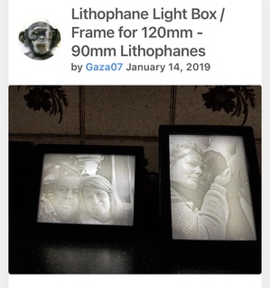 lithophane boite lumière Cadre Ménage 3d print model - Mito3D