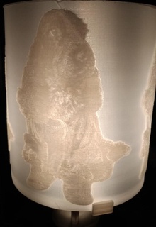 litofania lampada ombra cocker spaniel Silvestro illuminazione 3d print model - Mito3D