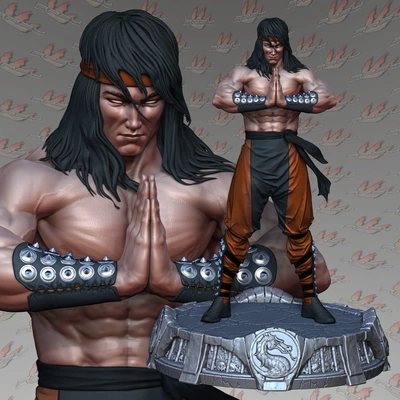 liu kang 3d models download creality cloud 3d print model - Mito3D