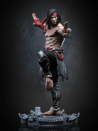 liu kang 3d models download creality cloud 3d print model - Mito3D