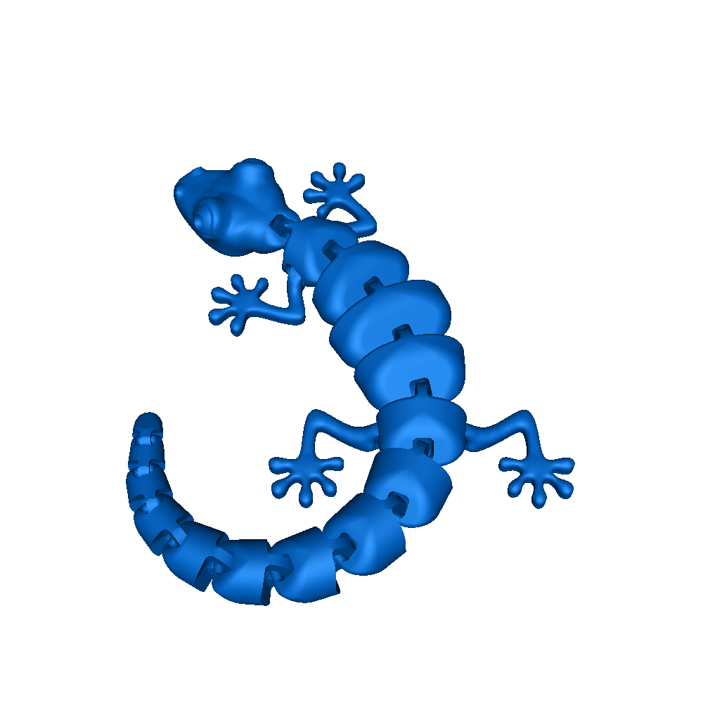 Eidechse Reptilien 3D print model - Mito3D