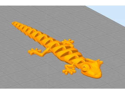 lézard fléchir reptilien 3d print model - Mito3D