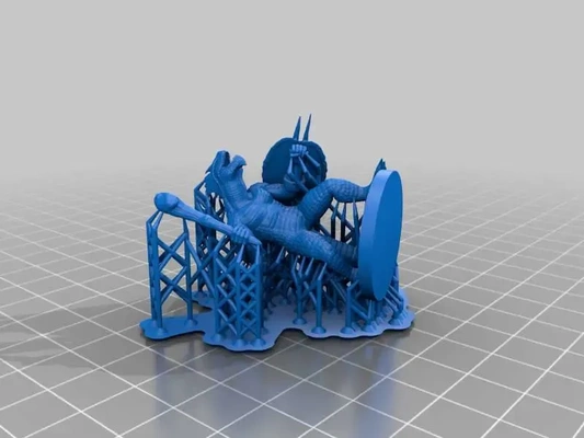 eidechsenvolk pre supported 3d modelle download realität wolke 3d print model - Mito3D