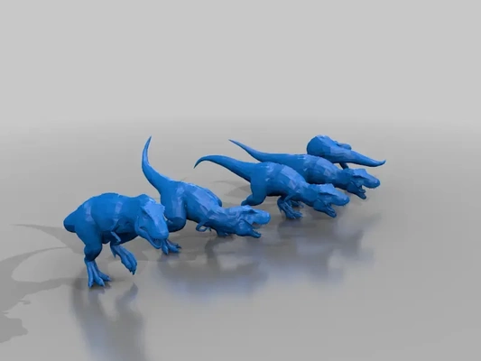 lizardmen dinosaurs 3d models download creality cloud 3d print model - Mito3D