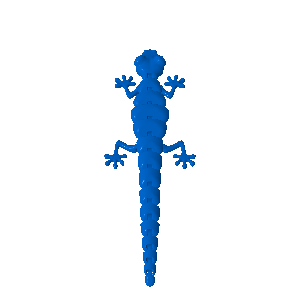 lizzard Reptilian 3D print model - Mito3D