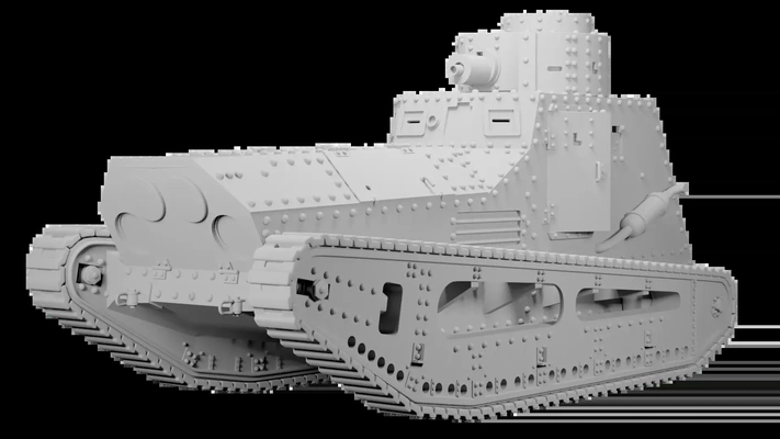 lk ii tank 28mm scale 3d models download creality cloud 3d print model - Mito3D