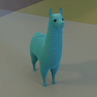 lama mammifère 3d print model - Mito3D