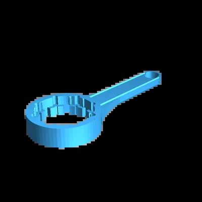 llave paraca tapas bidones 3d modelos descargar crealidad nube 3d print model - Mito3D