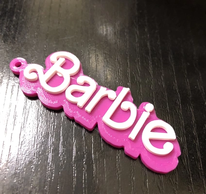 llavero barbie keychain 3d models download creality cloud fashion 3d print model - Mito3D
