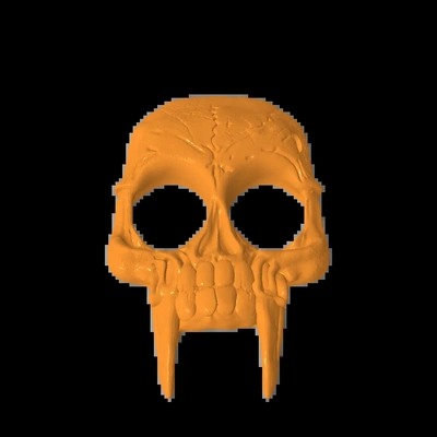 llavero calavera defensa 3d modelos descargar crealidad nube 3d print model - Mito3D