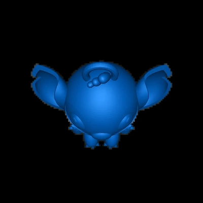 llavero stich 3d modelos descargar crealidad nube 3d print model - Mito3D