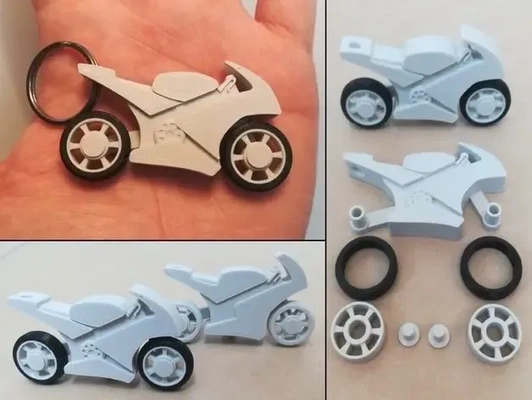 llavero moto 3d modèles télécharger créalité nuage 3d print model - Mito3D