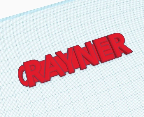 llavero nombre rayner 3d modelos descargar crealidad nube 3d print model - Mito3D