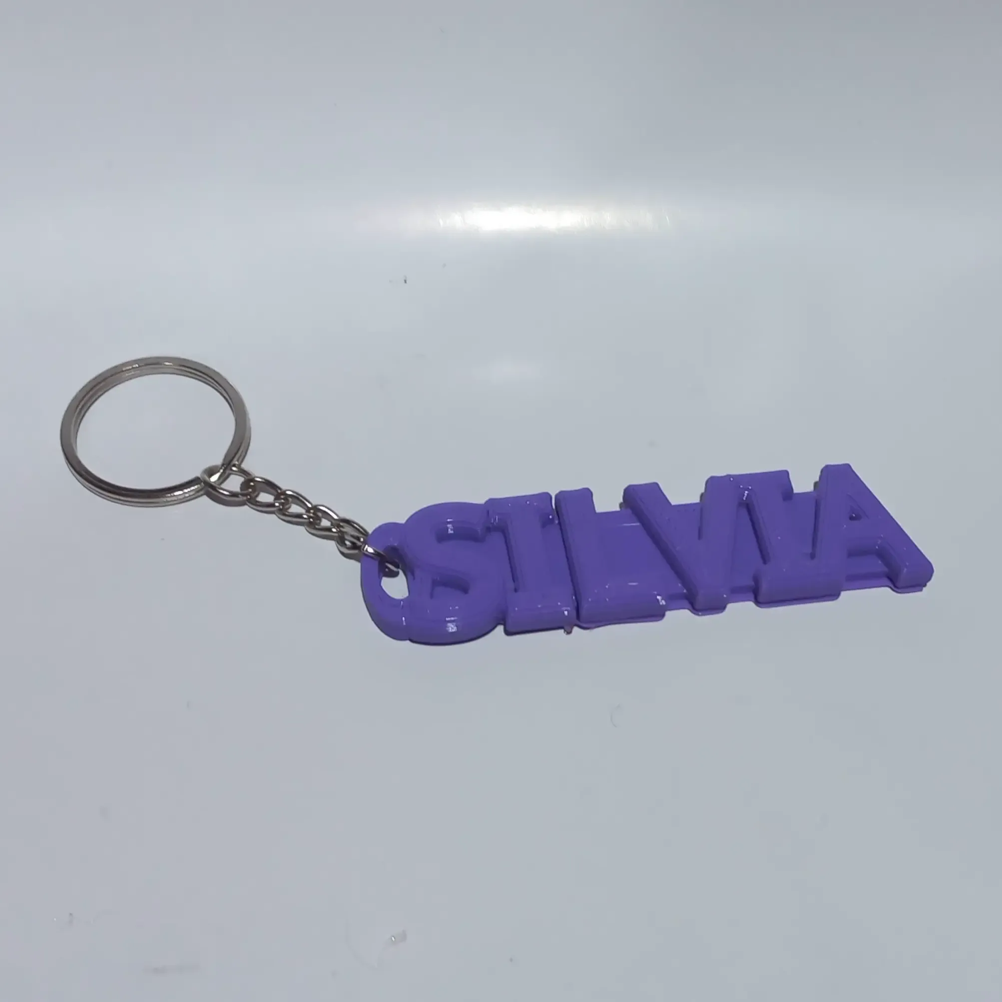 llavero nombre silvia 3d modelos descargar crealidad nube 3D print model - Mito3D