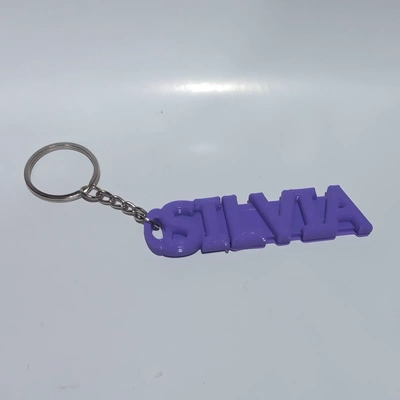 llavero nombre silvia 3d modelos descargar crealidad nube 3d print model - Mito3D