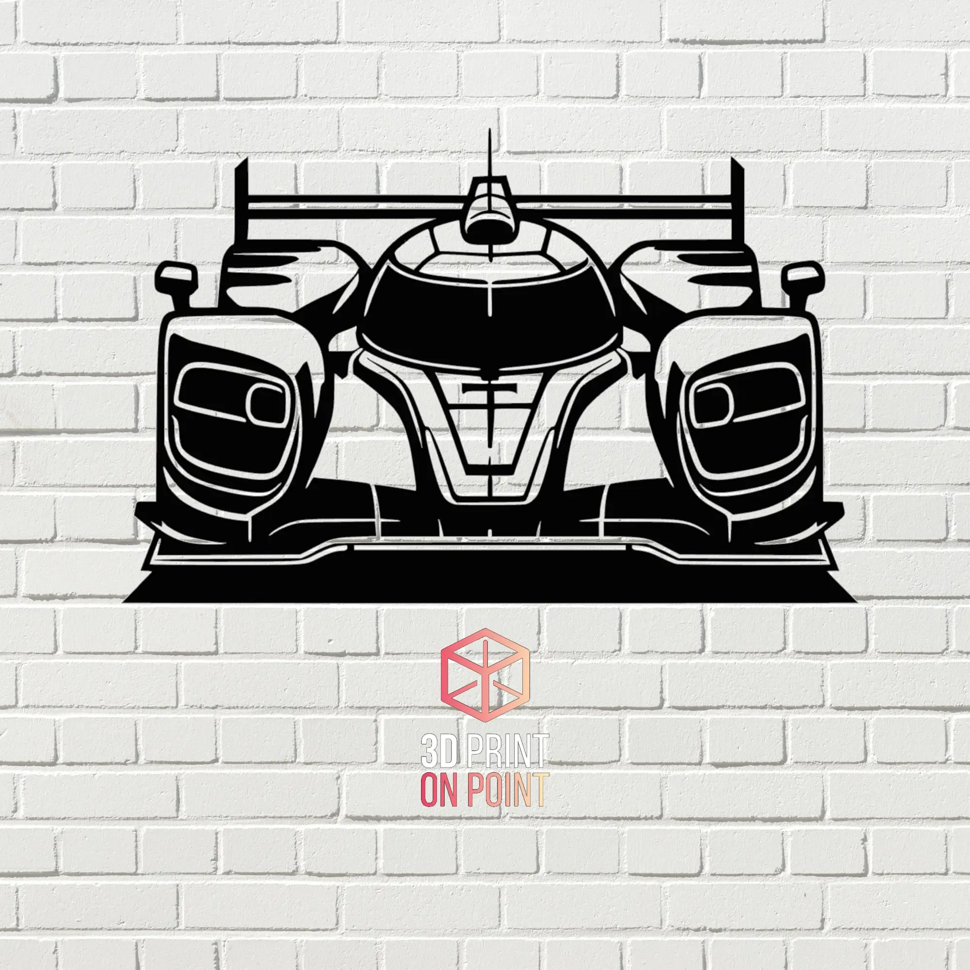 lmp2 c imsa 1 2d pared arte 3d modelos descargar crealidad nube 3D print model - Mito3D