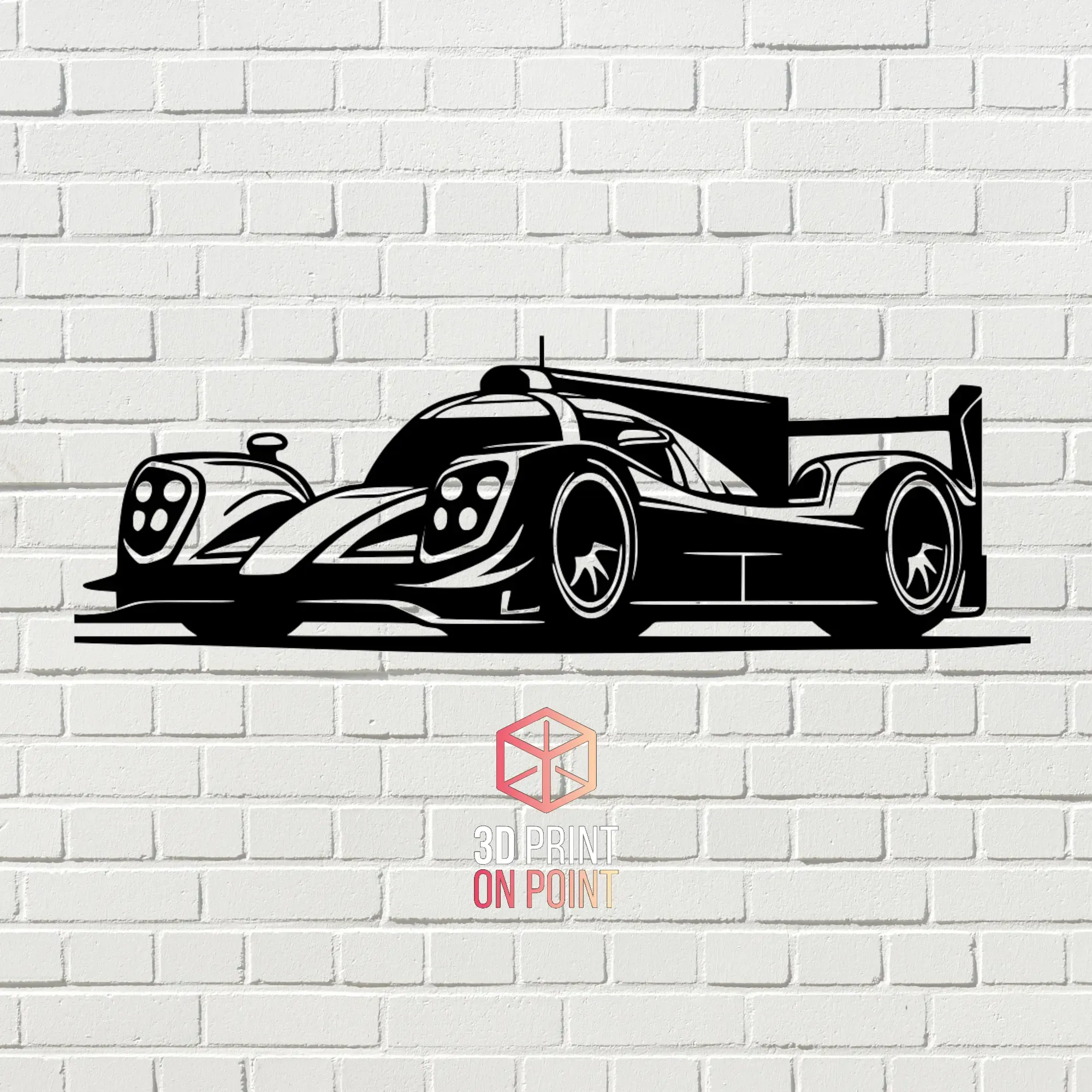 lmp2 c imsa 2 2d pared arte 3d modelos descargar crealidad nube 3D print model - Mito3D