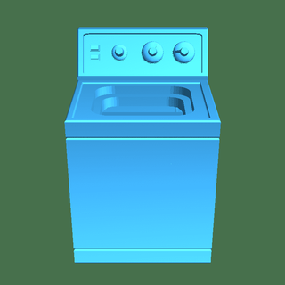 load washing machine Domestic Appliance 3d print model - Mito3D