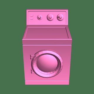 load washing machine Domestic Appliance 3d print model - Mito3D