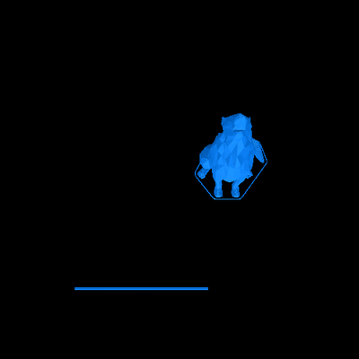 lobo pruebas utilisant otro filamento 3d modèles télécharger créalité nuage 3d print model - Mito3D