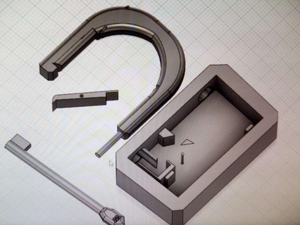 fechadura diagrama maquinaria equipamento 3d print model - Mito3D