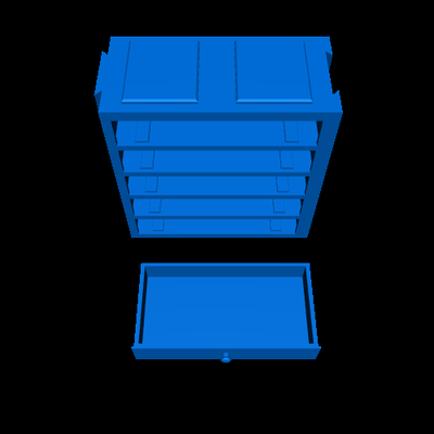 fechadura empilhável gaveta 3d modelos baixar crialidade nuvem 3d print model - Mito3D
