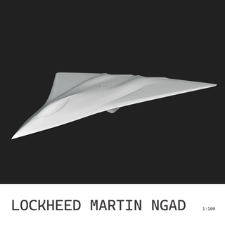 Lockheed martín ngad aviones guerra 3d print model - Mito3D