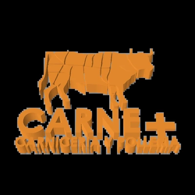 logo carne + 3d modelli scarica creality nube 3d print model - Mito3D