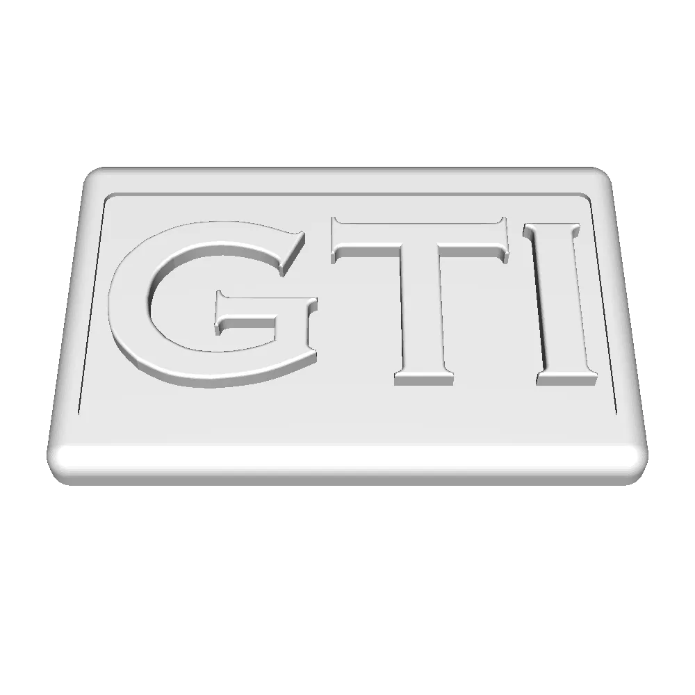 logo golf gti 3d modelos descargar crealidad nube 3D print model - Mito3D