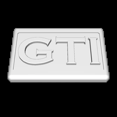 logo golf gti 3d modelos descargar crealidad nube 3d print model - Mito3D