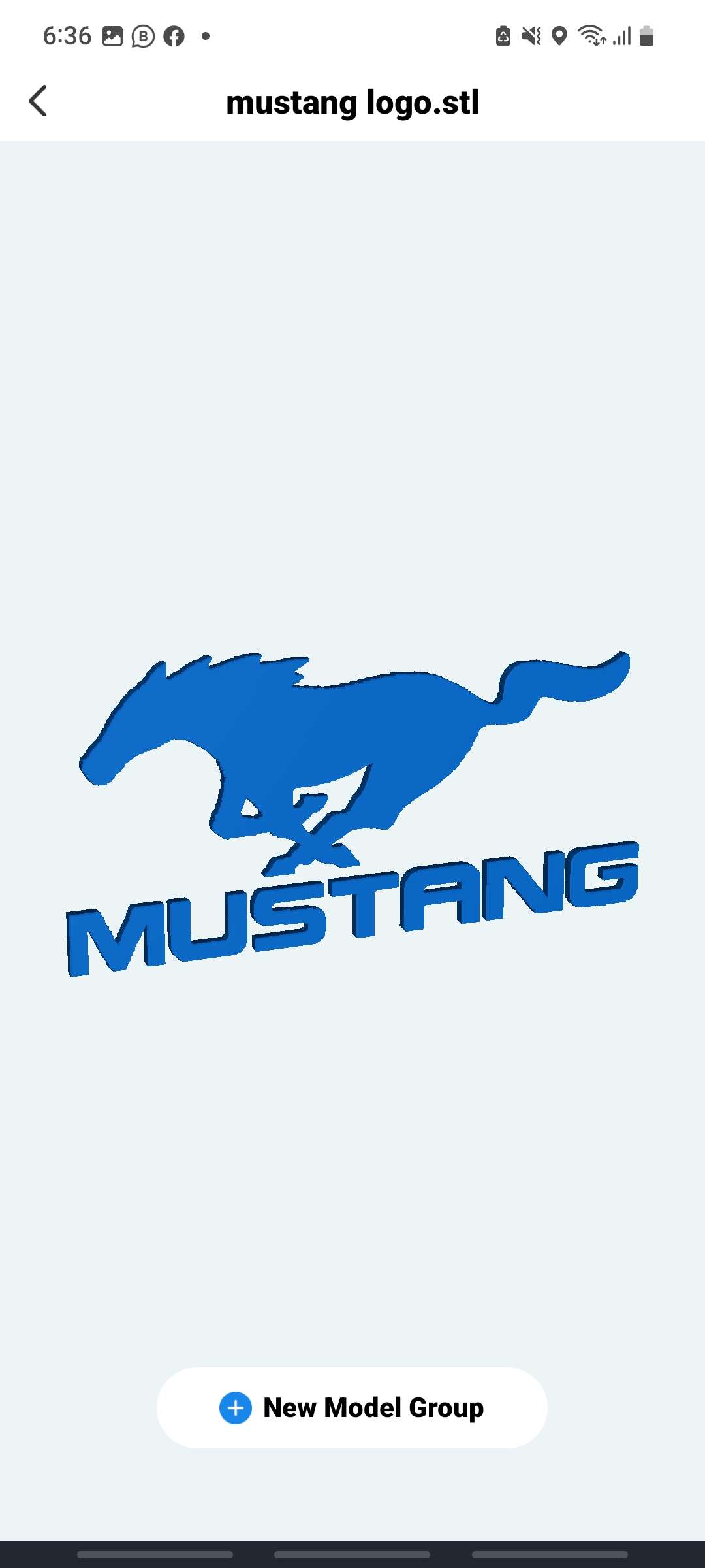logotipo mustang 3D print model - Mito3D