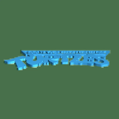 logo tmnt 3d models download creality cloud 3d print model - Mito3D