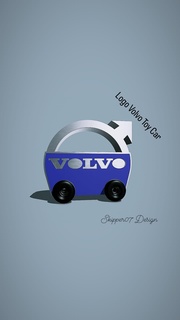 logotipo Volvo brinquedo carro veículos 3d print model - Mito3D