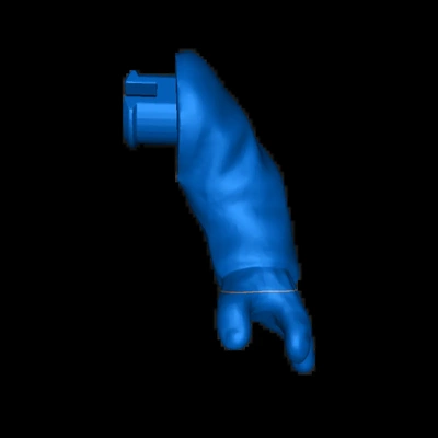 logray esquerda braço 3d modelos baixar crialidade nuvem 3d print model - Mito3D