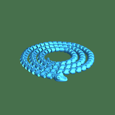 longue serpent 3d modèles télécharger créalité nuage animaux 3d print model - Mito3D