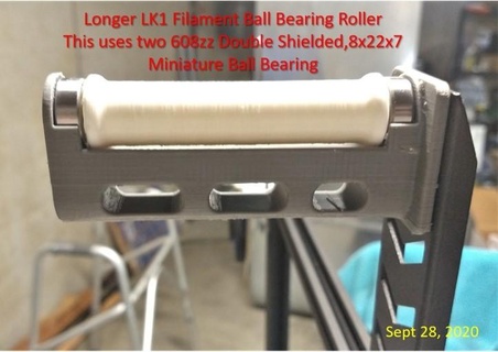 long lk1 filament rouleau Balle palier 3d print model - Mito3D