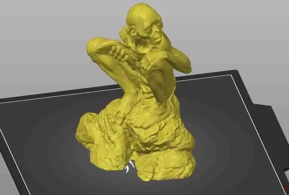 lotr smeagle golum 3d modelos descargar crealidad nube 3d print model - Mito3D