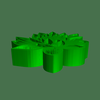 loto fiori 3d print model - Mito3D