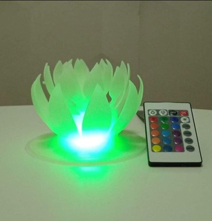 lótus luz noturna casa 3d print model - Mito3D