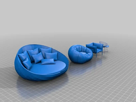 lounges möbel gubbins 3d modelle download realität wolke 3d print model - Mito3D